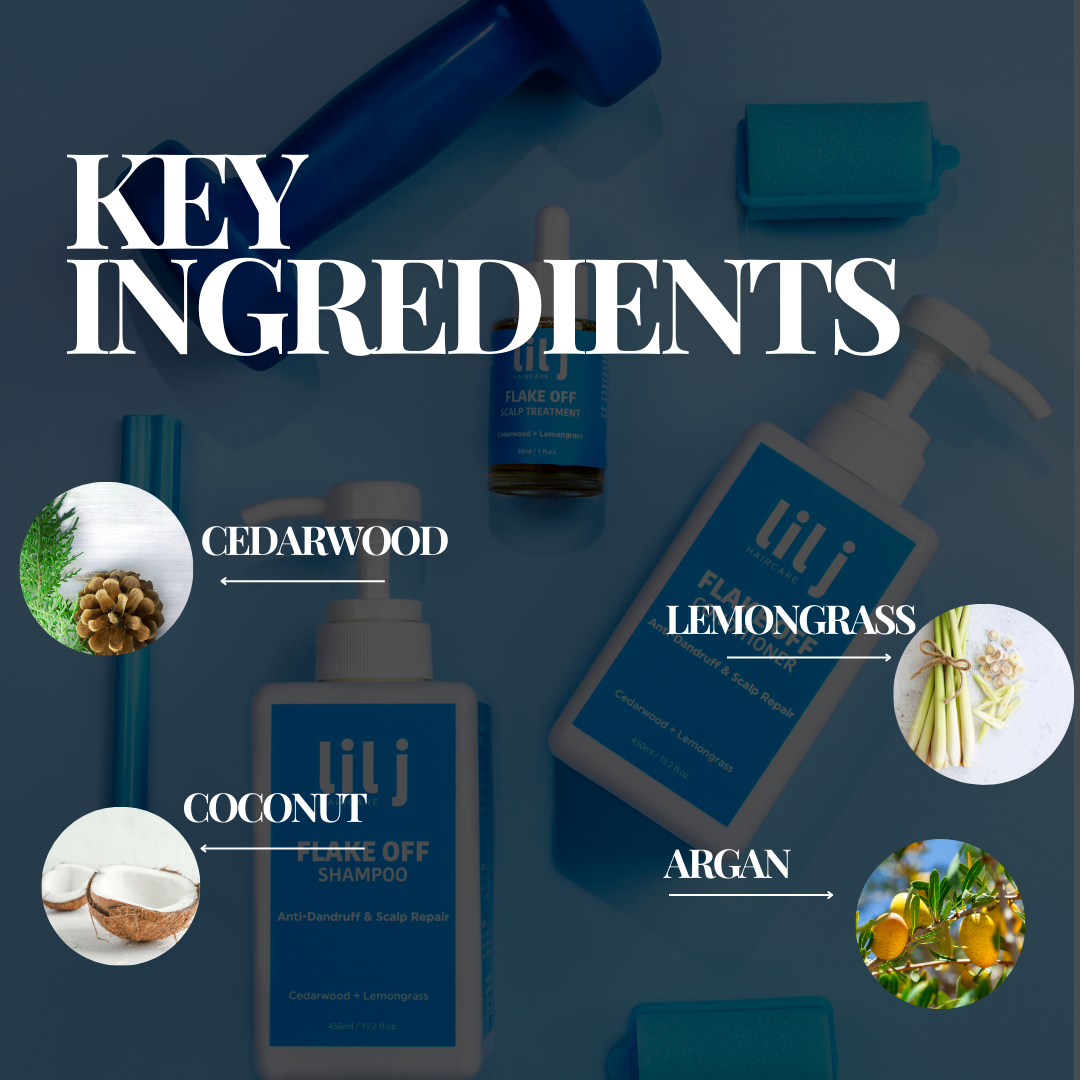 Key botanical ingredients in the Lil J Flake Off System