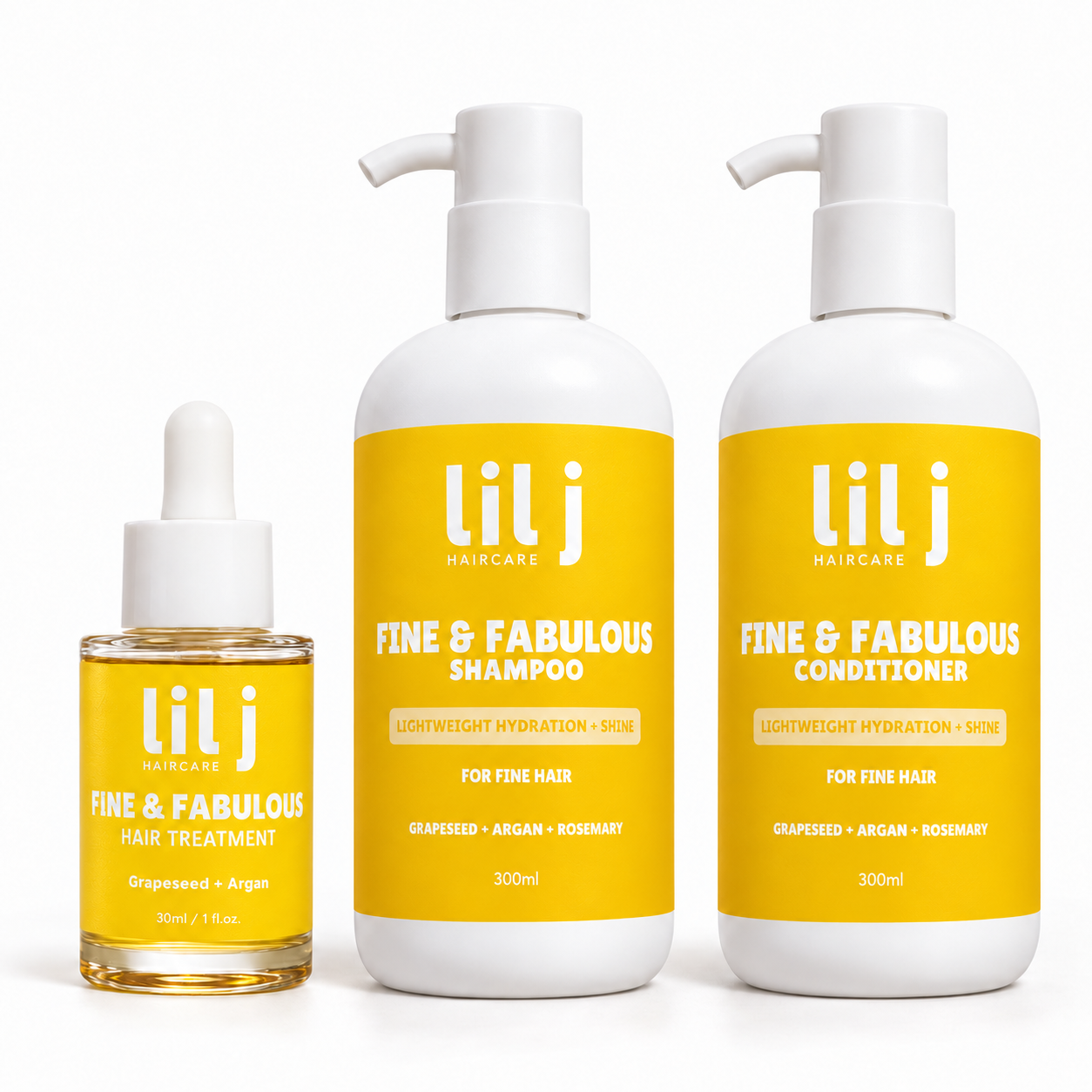Lil J Haircare Fine & Fabulous System for Fine and Delicate Hair