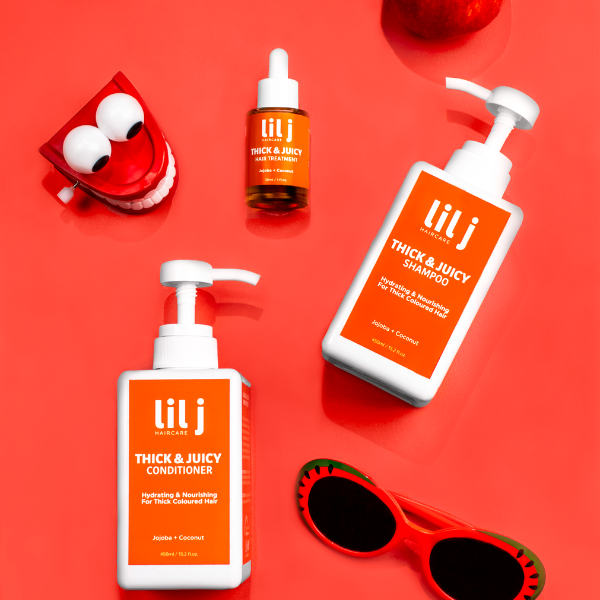Lil J Thick & Juicy 3-step haircare system for thick, dry hair