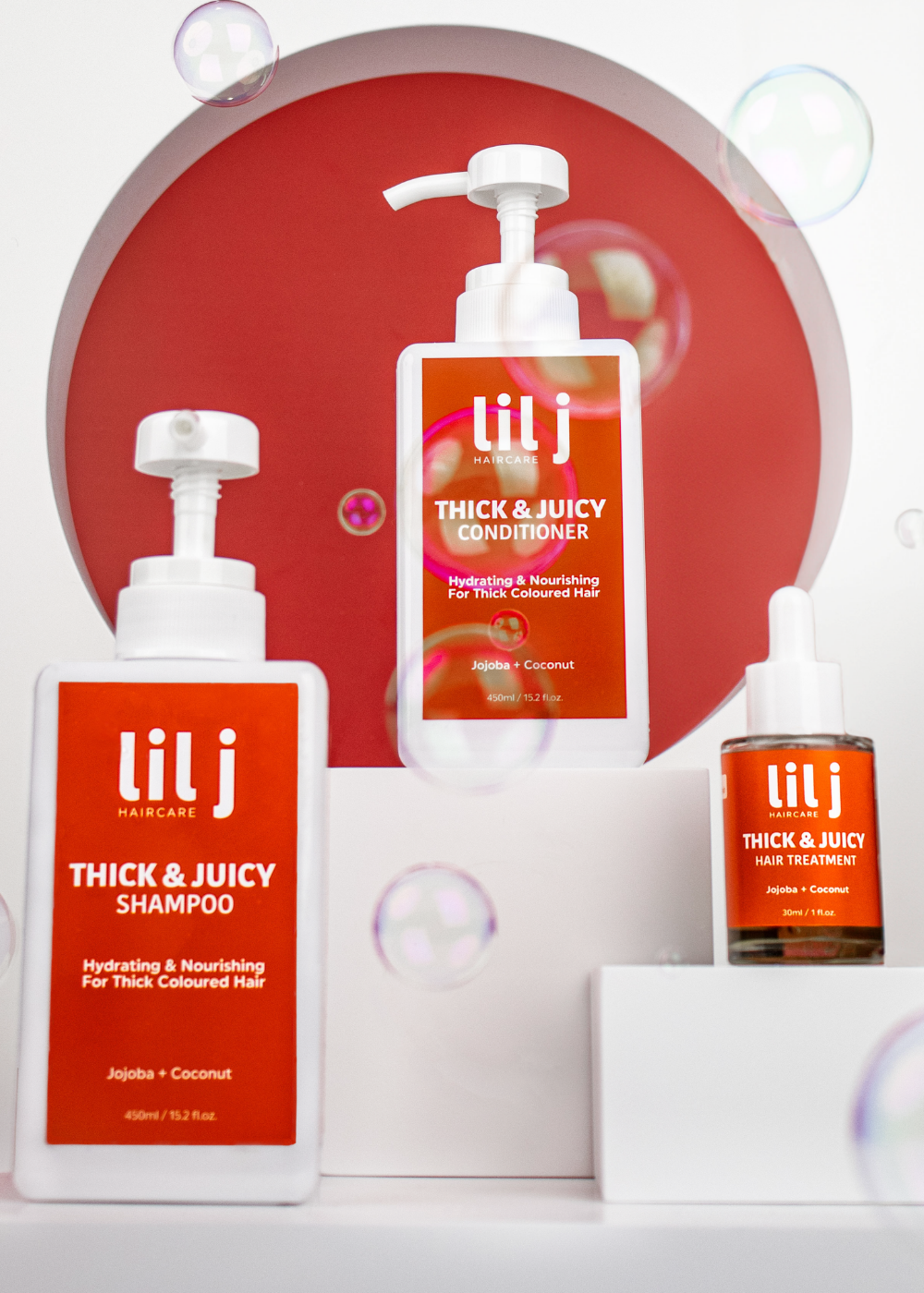 Lil J Thick & Juicy 3-Step System for Thick, Coarse, Colour-Treated Hair